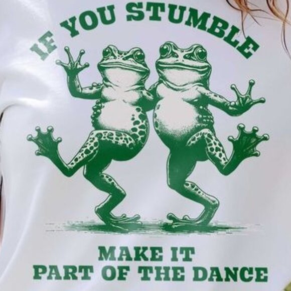 Funny Frog Dance Shirt, Funny Humorous Saying Graphic T-shirt - Picture 2 of 4